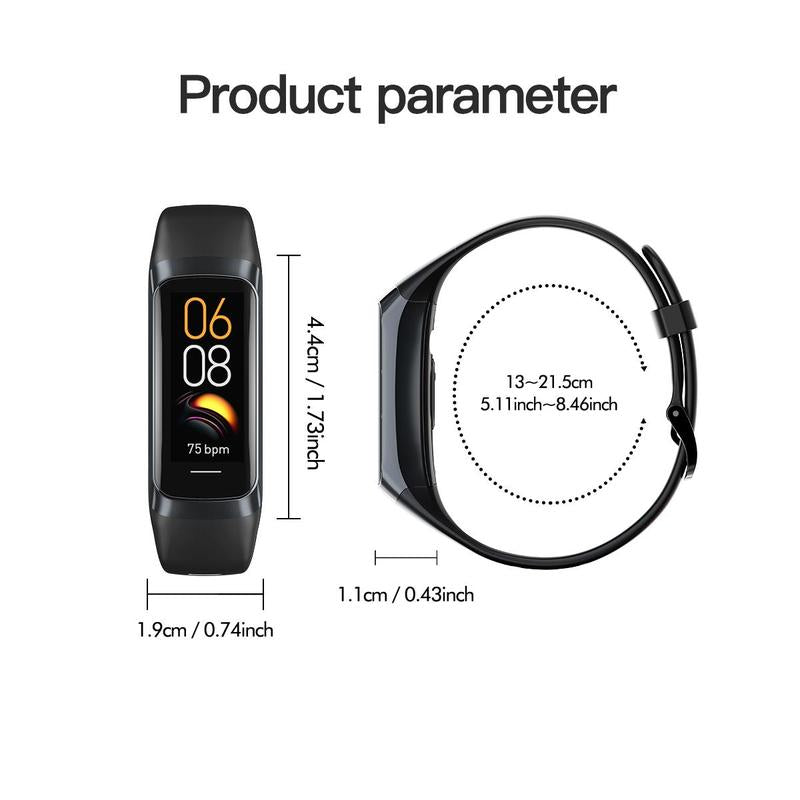 Fitness Tracker with Step Counter/Calories/Stopwatch, Activity Tracker Sleep Tracker, Touch Color Screen Fashion Digital Clock Bracelet Pedometer Watch for Women Men, National Day Offers