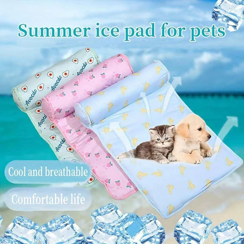Dog Mat Cooling Summer Pad Mat for Dogs Cat Blanket Sofa Breathable Pet Dog Bed Summer Washable for Small Medium Large Dogs Mat