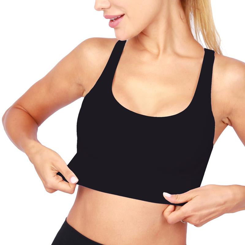 Grace Form Strappy Sports Bra for Women Padded Push up Sports Bra Athletic Running Sports Bra Workout Bra Yoga Bra